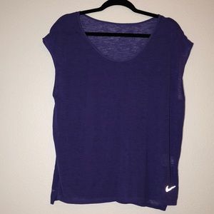 Purple Nike training muscle tee